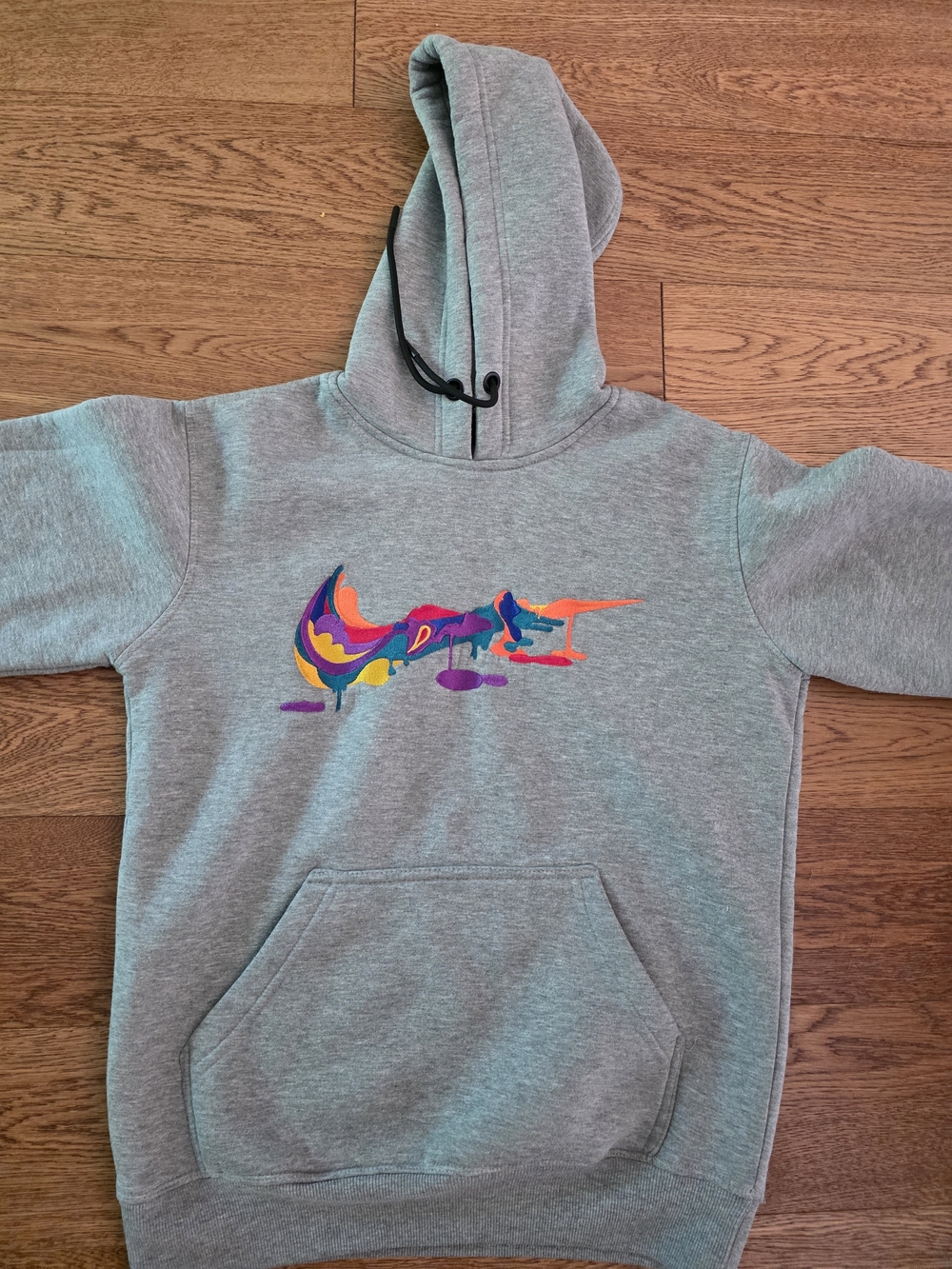 Unique Nike Hoodie With Vibrant Swoosh Design